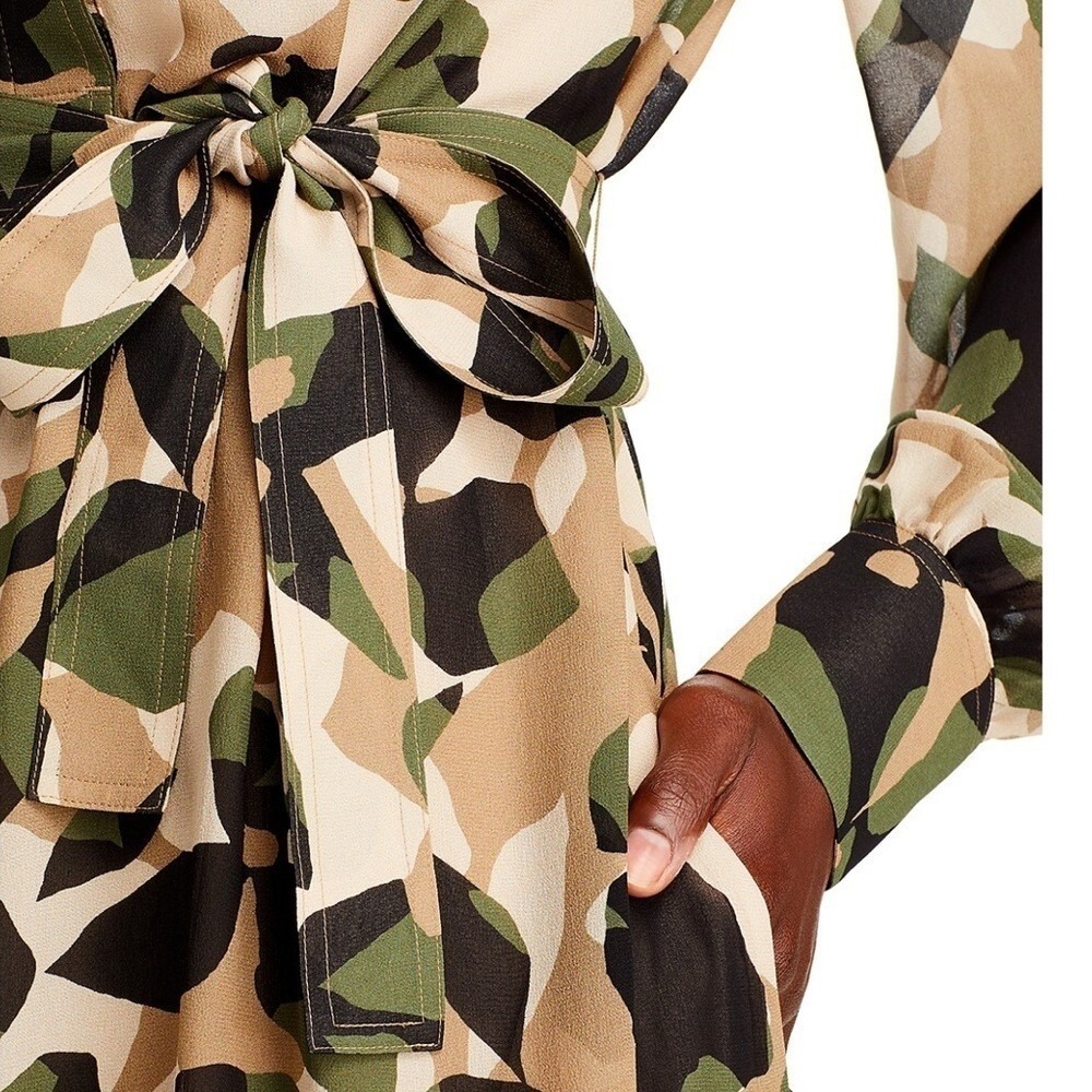 Hugo Boss Dakaria Camo Shirt Dress in Size 10 - NEW! - Picture 4 of 5